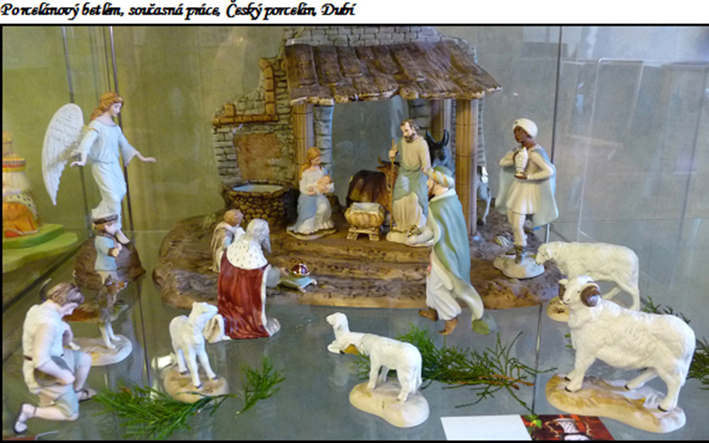 Porcelánový betlém